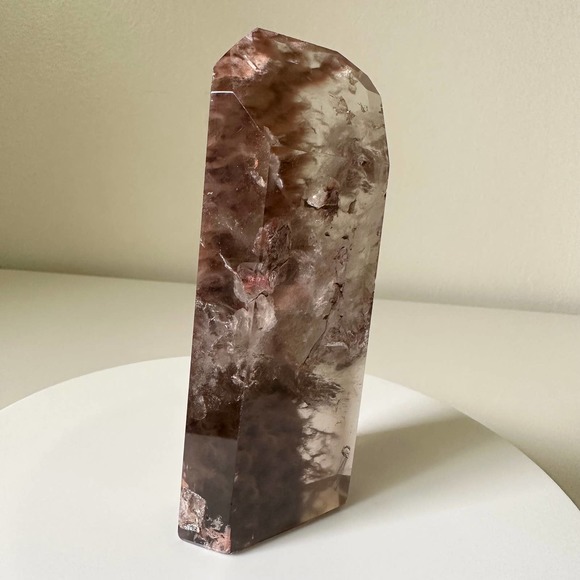 Fire Amphibole Quartz Angel Phantom Quartz Tower Crystal Natural - Picture 4 of 5